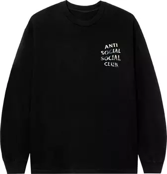 Лонгслив Anti Social Social Club Tonkatsu Long-Sleeve Tee 'Black', черный