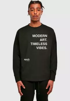 Лонгслив APOH MODERN ART SLOGAN LONGSLEEVE Merchcode, черный