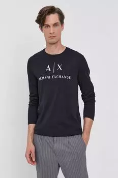 Лонгслив Armani Exchange, темно-синий