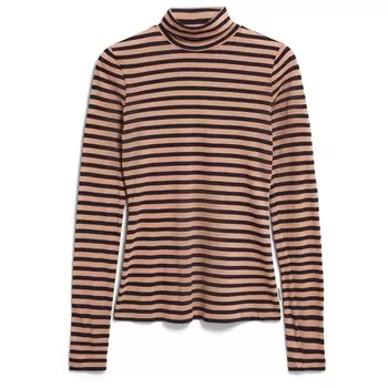 Лонгслив Armedangels Graziliaa Stripes, цвет Cinnamon Dust/Night Sky