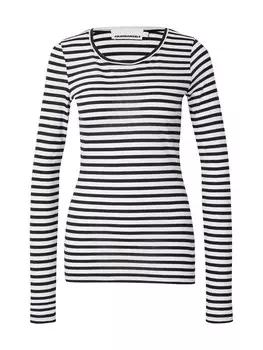 Лонгслив ARMEDANGELS Shirt ENRICCAA, черный/белый