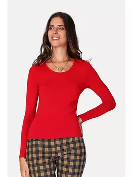 Лонгслив ASSUILI, красный