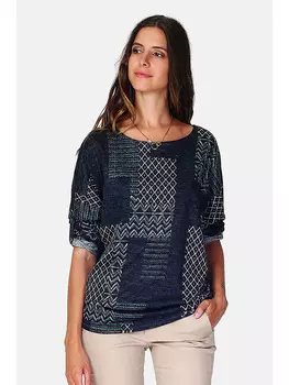 Лонгслив ASSUILI, темно-синий