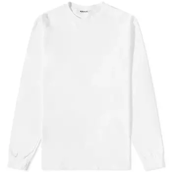 Лонгслив Auralee Seamless Tee, белый