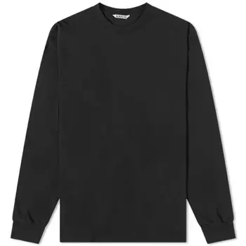 Лонгслив Auralee Seamless Tee, черный