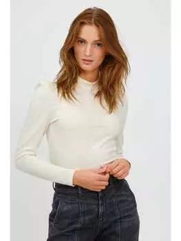 Лонгслив b.young, бежевый