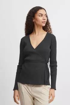 Лонгслив b.young BYRAMSEY WRAP TSHIRT 20812838, черный