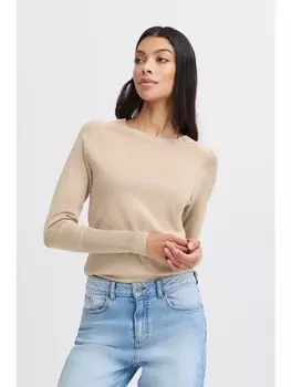 Лонгслив b.young, коричневый