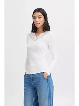 Лонгслив b.young Longtop, белый