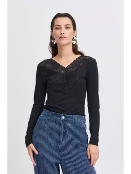 Лонгслив b.young Longtop, черный