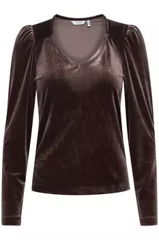 Лонгслив b.young Shirt Perlina, коричневый