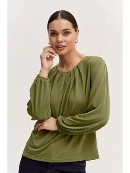 Лонгслив b.young Shirttop BYPERL TSHIRT - 20811741 Langarm-Top, зеленый