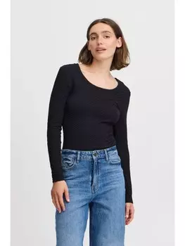 Лонгслив b.young Shirttop BYPOLI LS TSHIRT - 20815316 modisches Shirttop, черный