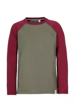 Лонгслив Band of Rascals Raglan, цвет olive bordeaux