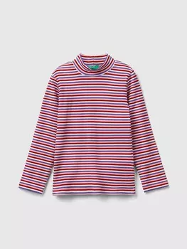 Лонгслив Benetton Longsleeve, цвет Rosa/Rot/Lila