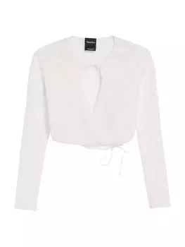 Лонгслив Bershka, белый