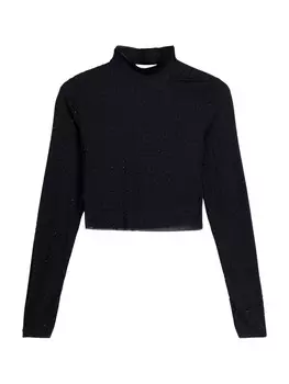 Лонгслив Bershka, черный