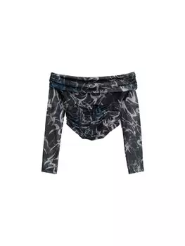 Лонгслив Bershka, черный