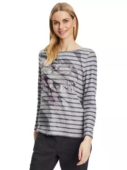 Лонгслив Betty Barclay, серо-черный