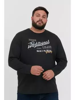 Лонгслив BLEND, цвет nachtschwarz