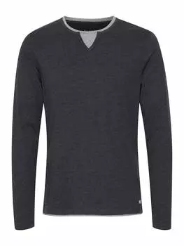 Лонгслив BLEND, темно-серый