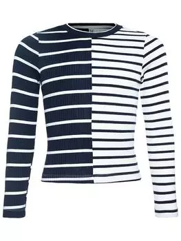 Лонгслив Blue Effect, темно-синий/белый