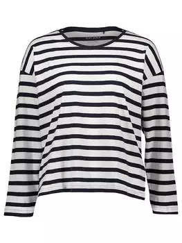 Лонгслив Blue Seven, белый/черный