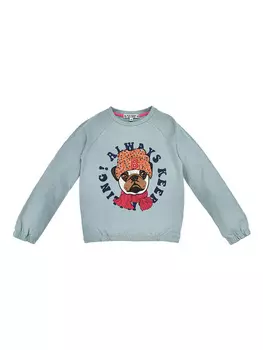 Лонгслив Bondi Keep Smiling, бирюзовый