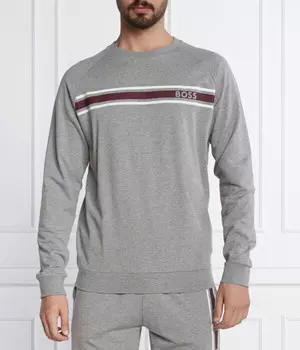 Лонгслив Boss Authentic Regular Fit, серый