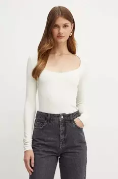 Лонгслив Boss, бежевый