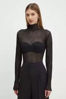 Лонгслив Boss, черный