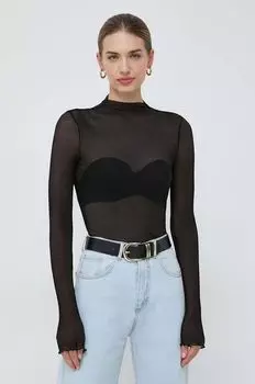 Лонгслив Boss, черный