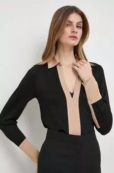 Лонгслив Boss, черный