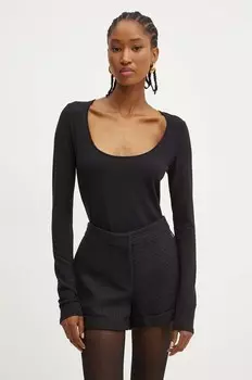 Лонгслив Boss, черный