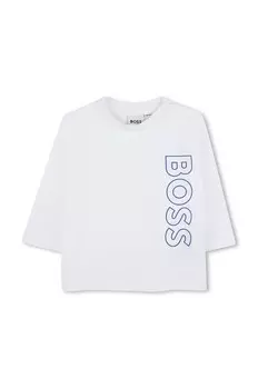 Лонгслив BOSS из хлопка Noenati, белый