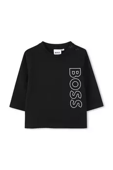 Лонгслив BOSS из хлопка Noenati, черный