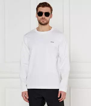 Лонгслив BOSS ORANGE Te_Ufolong Regular Fit, белый