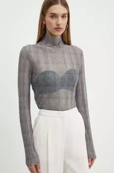 Лонгслив Boss, серый