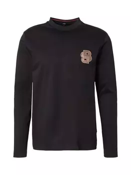 Лонгслив BOSS Shirt Talley, черный