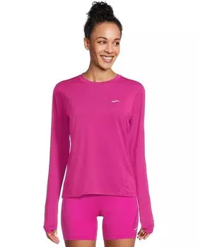 Лонгслив Brooks Sprint Free Long, цвет Magenta