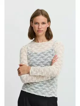 Лонгслив byoung, бежевый