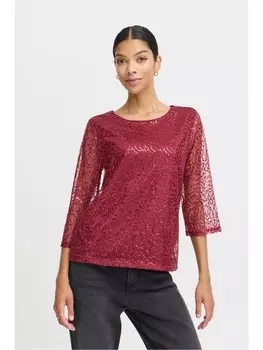 Лонгслив byoung, красный