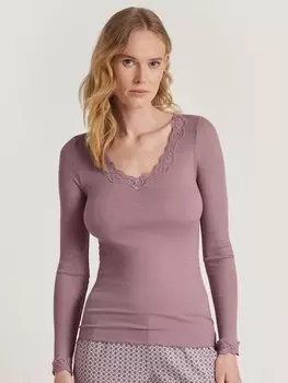 Лонгслив Calida Shirt, цвет elderberry