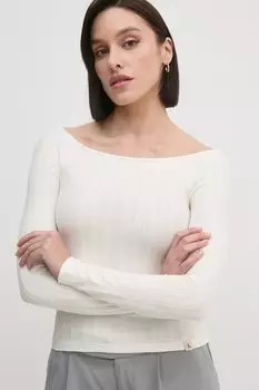 Лонгслив Calvin Klein Jeans, бежевый