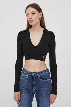 Лонгслив Calvin Klein Jeans, черный