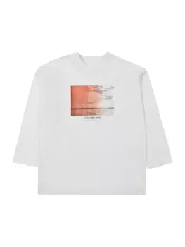 Лонгслив Calvin Klein Jeans Shirt, белый