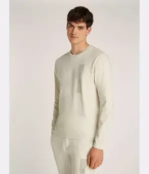 Лонгслив Calvin Klein Regular Fit, белый