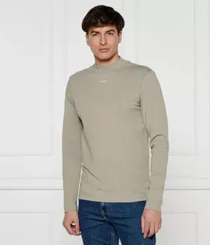Лонгслив Calvin Klein Slim Fit, бежевый