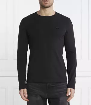 Лонгслив Calvin Klein Slim Fit stretch, черный