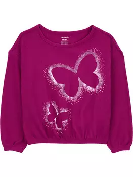 Лонгслив carter's, фиолетовый